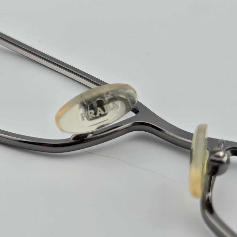 Prada VPR 58L Eyeglasses - FRAME ONLY - 5AV-1O1 Gunmetal Plum Italy 51-14-135 - Picture 9 of 16
